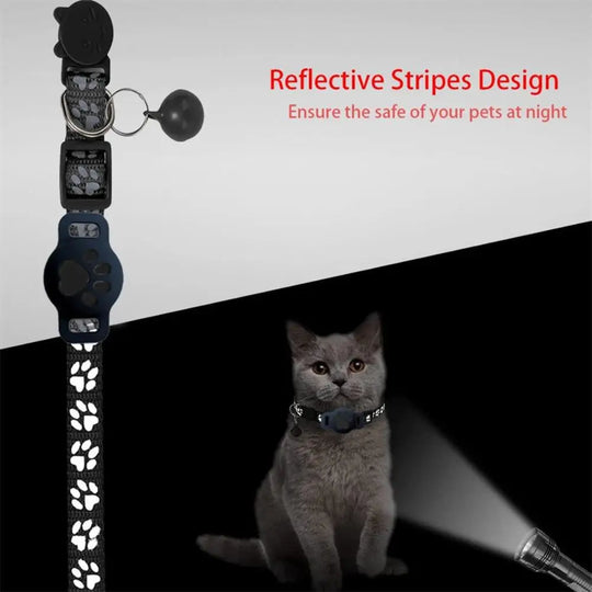 Pet Tracking GPS  Night Reflective Adjustable Collar Phone APP Lightweight Cat Tracker