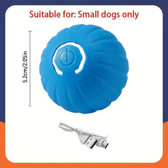 Electronic Interactive Pet Toy Moving Ball USB Automatic Moving Bouncing for Puppy