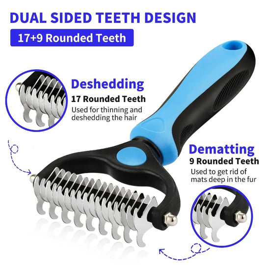 Brush Cat Comb Self Cleaning Hair Remover Grooming Tools