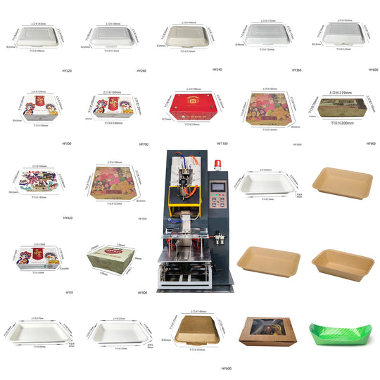 Customized Fully Automatic Paper Food Tray Making Machine Disposable Food Container Forming Equipment