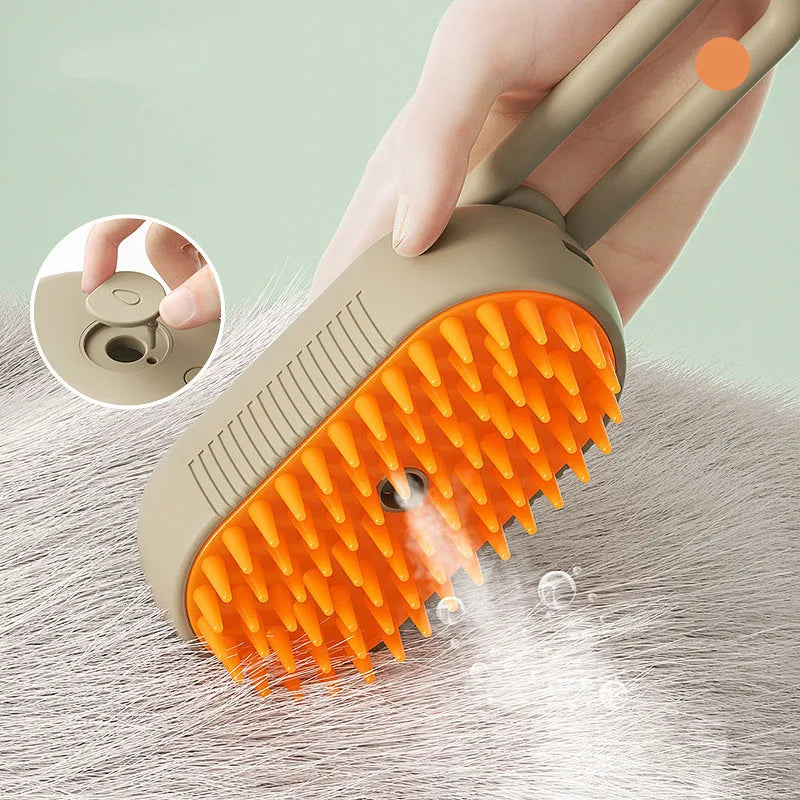 Pet Cat Grooming Comb with Electric Spray Water Steam