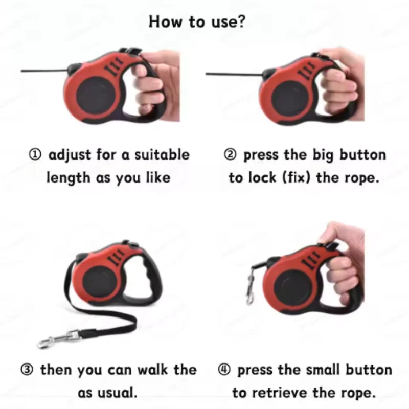Automatic Retractable Dog Leash for Small Dogs And Cats