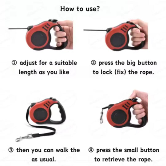 Automatic Retractable Dog Leash for Small Dogs And Cats
