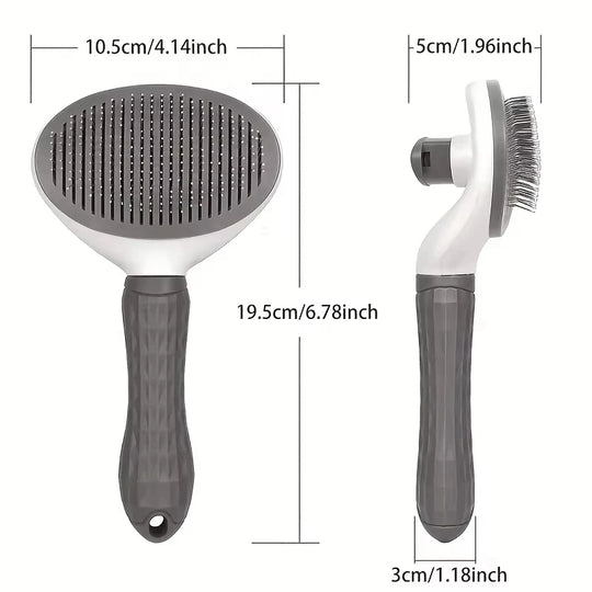 Pet Dog Brush; Cat Brush; One-Button Pet Hair Removal Brush