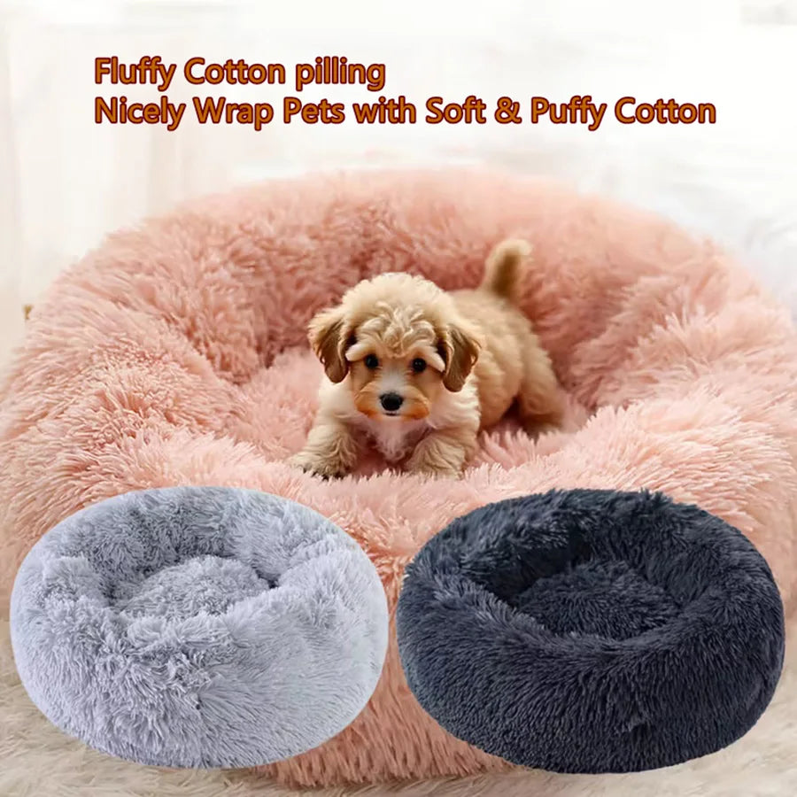 Soft Pet Cat Bed Pad Plush Warm Faux Fur D
