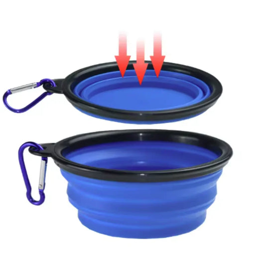 Durable TPR Portable Pet Food Bowl for Cats And Dogs Silicone