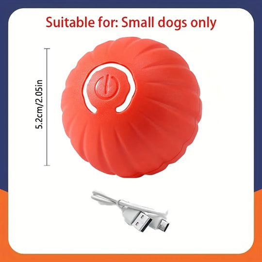 Electronic Interactive Pet Toy Moving Ball USB Automatic Moving Bouncing for Puppy