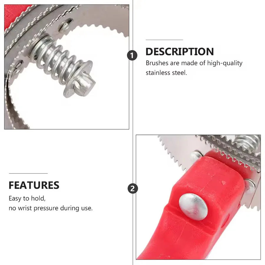 Ring-shaped Curved Tooth Comb Horse Grooming Brush