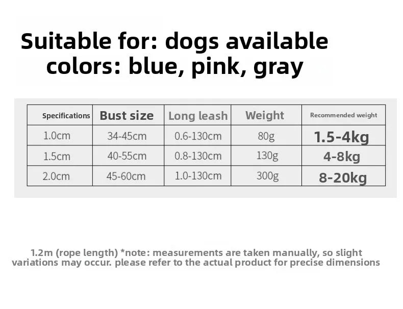 Dog leash, Retractable Harness, Dog Walking Rope