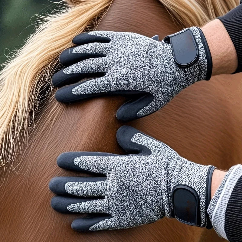 Horse Grooming Gloves Shedding Brush Pet Hair Remover