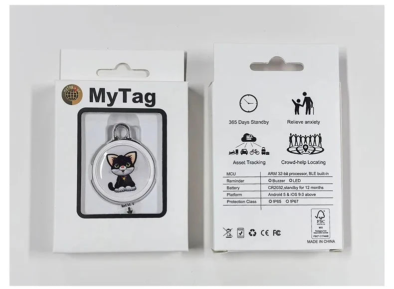 Pet Anti Lost GPS Tracker Bluetooth Compatible Real Time Tracking Smart Wearable Waterproof Locator for Dog Cat Collar Find