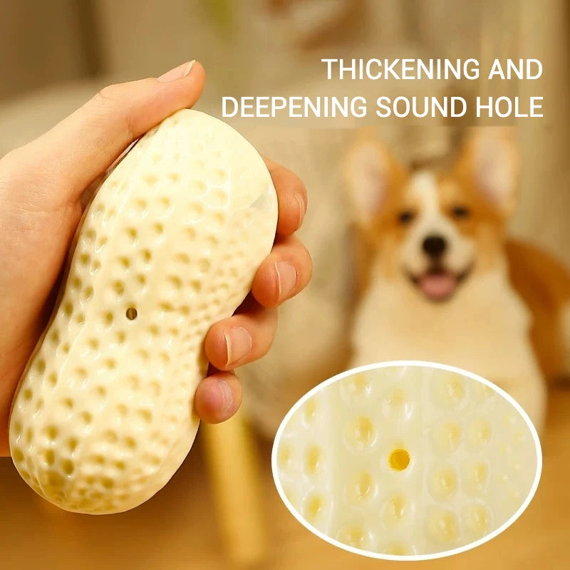 Pet Toys TPR Simulation Peanut Sound Toy