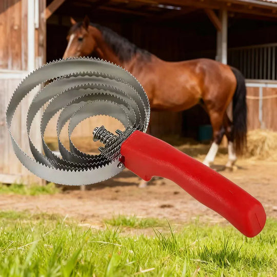 Ring-shaped Curved Tooth Comb Horse Grooming Brush