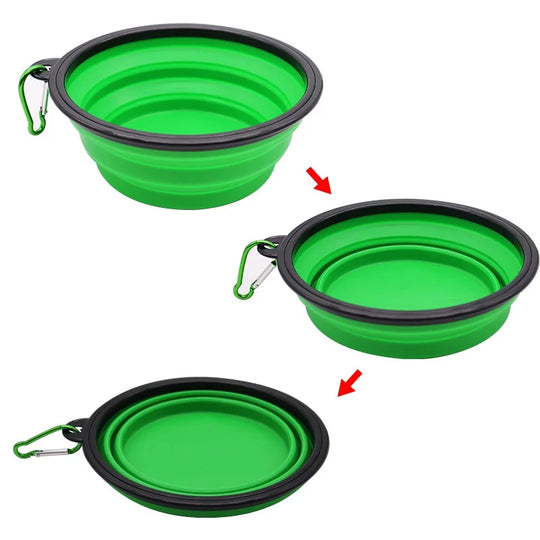 Durable TPR Portable Pet Food Bowl for Cats And Dogs Silicone