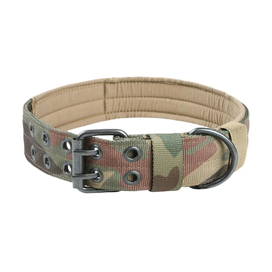 1pc Durable Nylon Military Collars Outdoor For Medium Large Dog