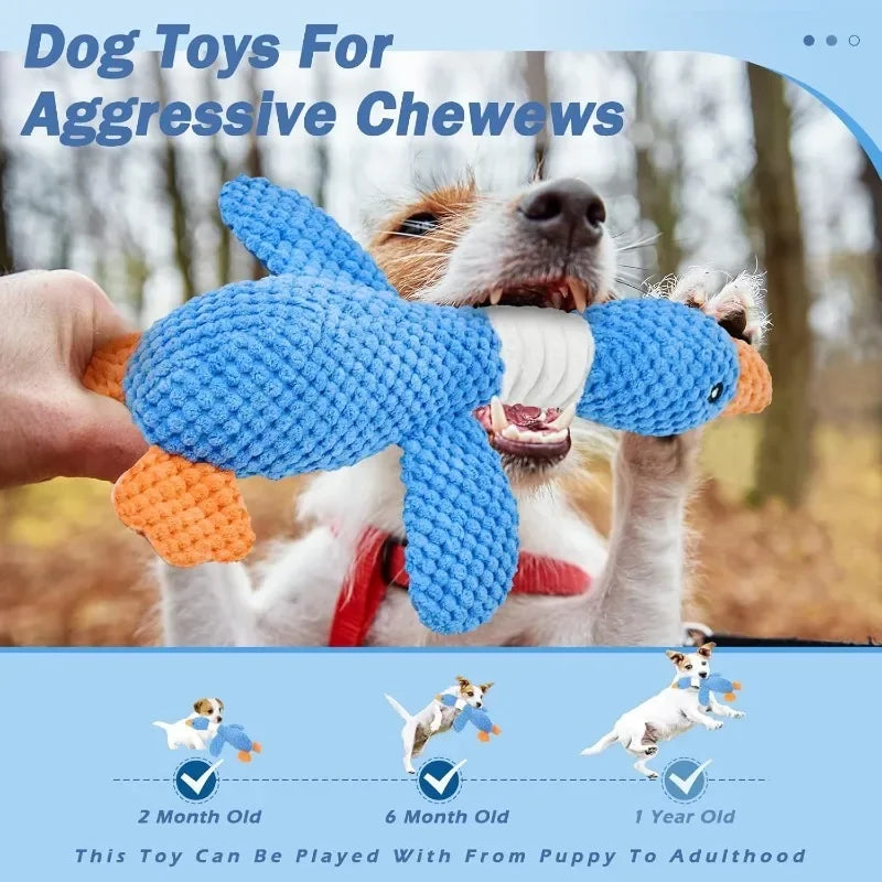 Chew Toy Bite Resistant Teeth Cleaning Interactive Stuffed Molar Pet Play Toys