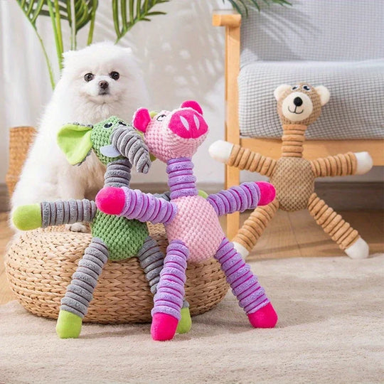 Plush Dog Toy, Cute Stuffed Animal Toy for Small Medium Dogs