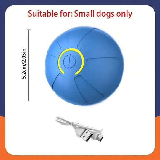Electronic Interactive Pet Toy Moving Ball USB Automatic Moving Bouncing for Puppy