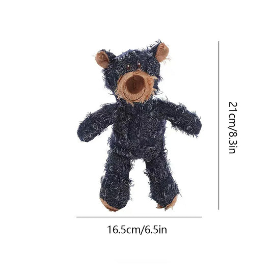 Pet Teddy Bear Soundmaking Toy Plush Interactive Dog Toys Grinding Cleaning Teeth Anti Bite Abreact Plaything Bear Pets Supplies