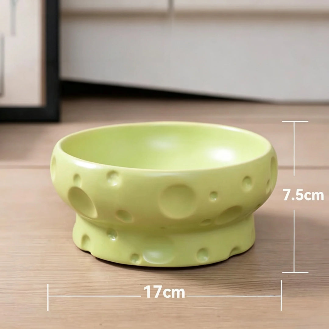 Pet Ceramic Bowl - Nordic High-Legged Ceramic Cat Food Bowl - Snack Tray - Specifically Designed for Kittens and Puppies