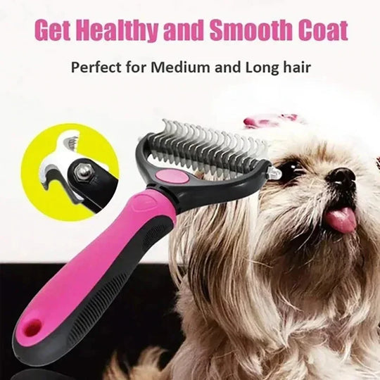 Brush Cat Comb Self Cleaning Hair Remover Grooming Tools