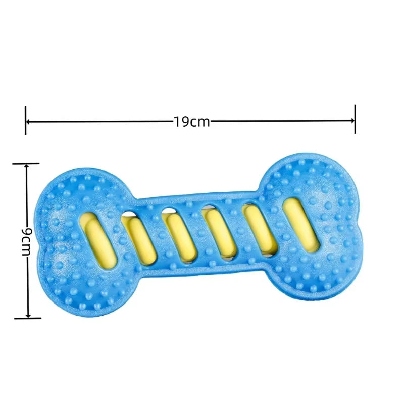 Pet Dog Chew Toys Rubber Bone Toy Bite Resistant