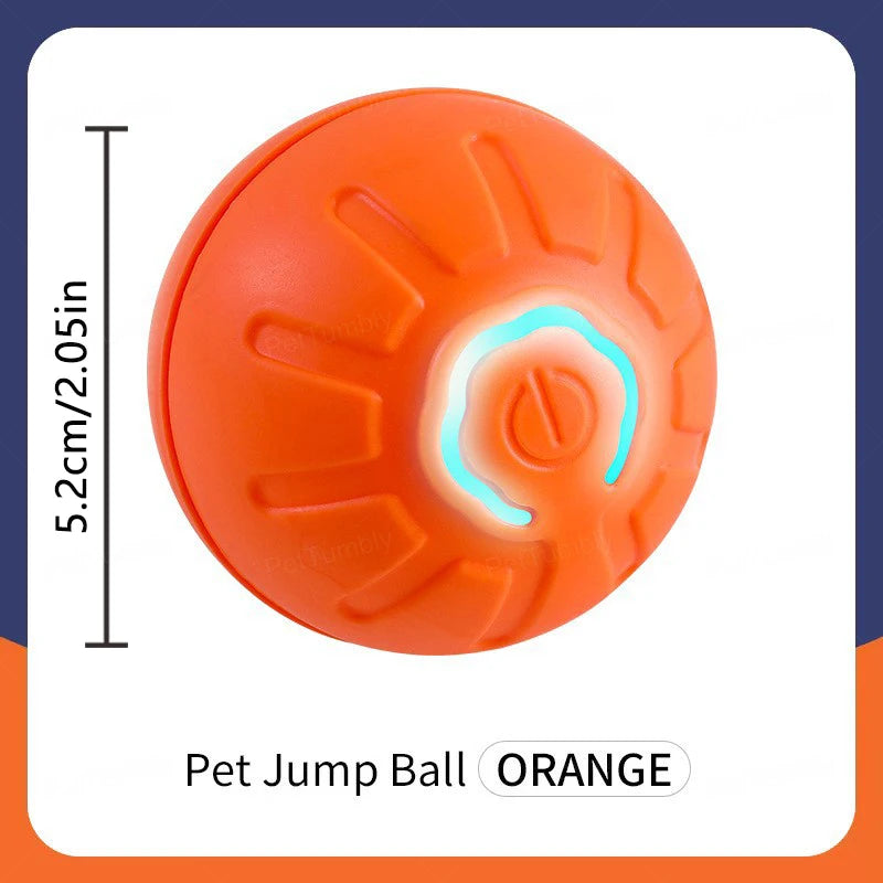 Electronic Interactive Pet Toy Moving Ball USB Automatic Moving Bouncing for Puppy