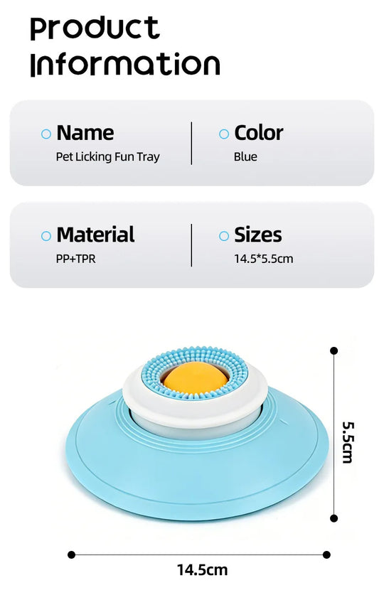 Pets Lick Toys Tray Interactive Dog Toys Slow Feeder Food Dispenser For Puppy Training Enrichment Cat Feeding Crate Pet Supplies