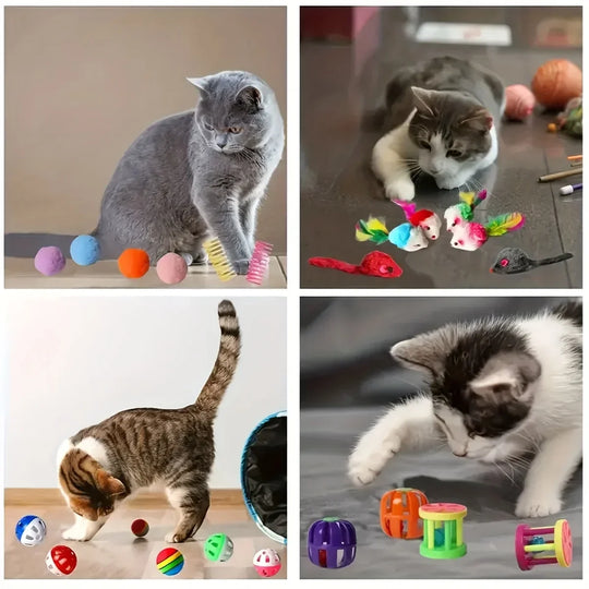 56pcs/28pcs/14pcs Cat Toys Mixed Pack