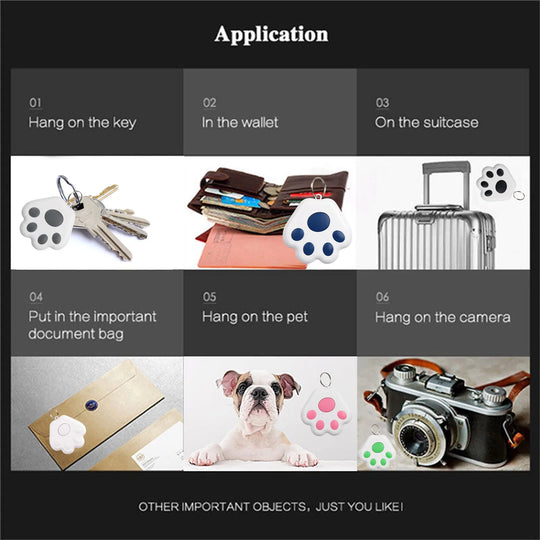 Pet Smart GPS Tracker Mini Anti-Lost Waterproof Bluetooth Locator