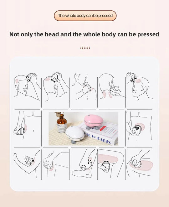 Pet Electric Head Massager Instrument Multi-functional Charging