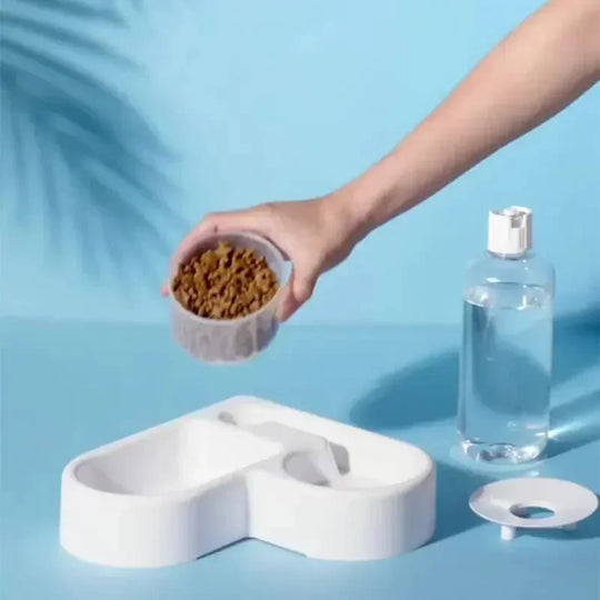 New Automatic Double Set Suitable for Cats and Dogs Drinking Pet Bowl Moisture-proof