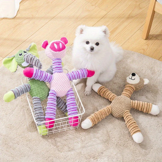 Plush Dog Toy, Cute Stuffed Animal Toy for Small Medium Dogs