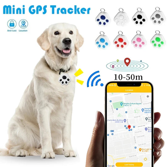 Pet Smart GPS Tracker Mini Anti-Lost Waterproof Bluetooth Locator