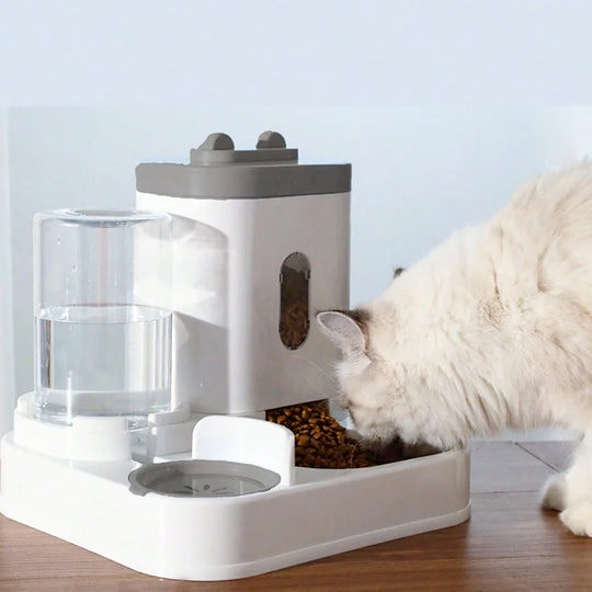 Dog Cat Standing rabbit ear feeder Water feeder Pet food set