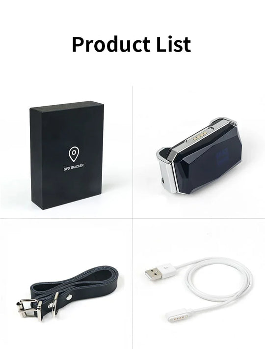 Pet Collar Mini GPS Tracker, GSM Wifi LBS Anti-lost Tracker Pet Location Collar IP67 Waterproof for Pet Dog Cat Sheep Tracking
