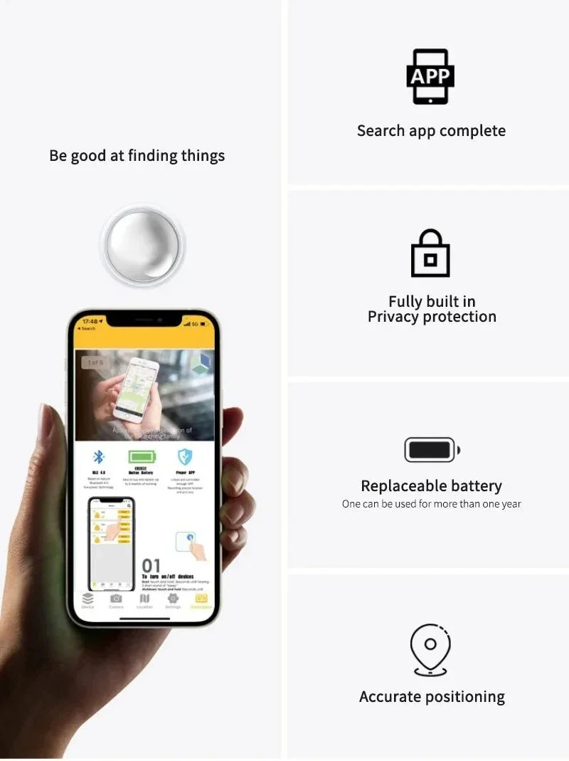 Mini Gps Tracker System  Smart Bluetooth Locator