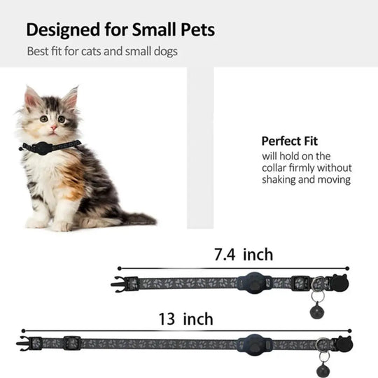 Pet Tracking GPS  Night Reflective Adjustable Collar Phone APP Lightweight Cat Tracker