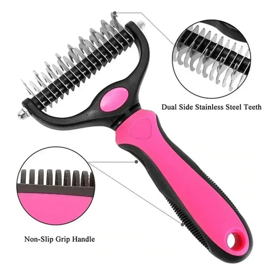 Brush Cat Comb Self Cleaning Hair Remover Grooming Tools